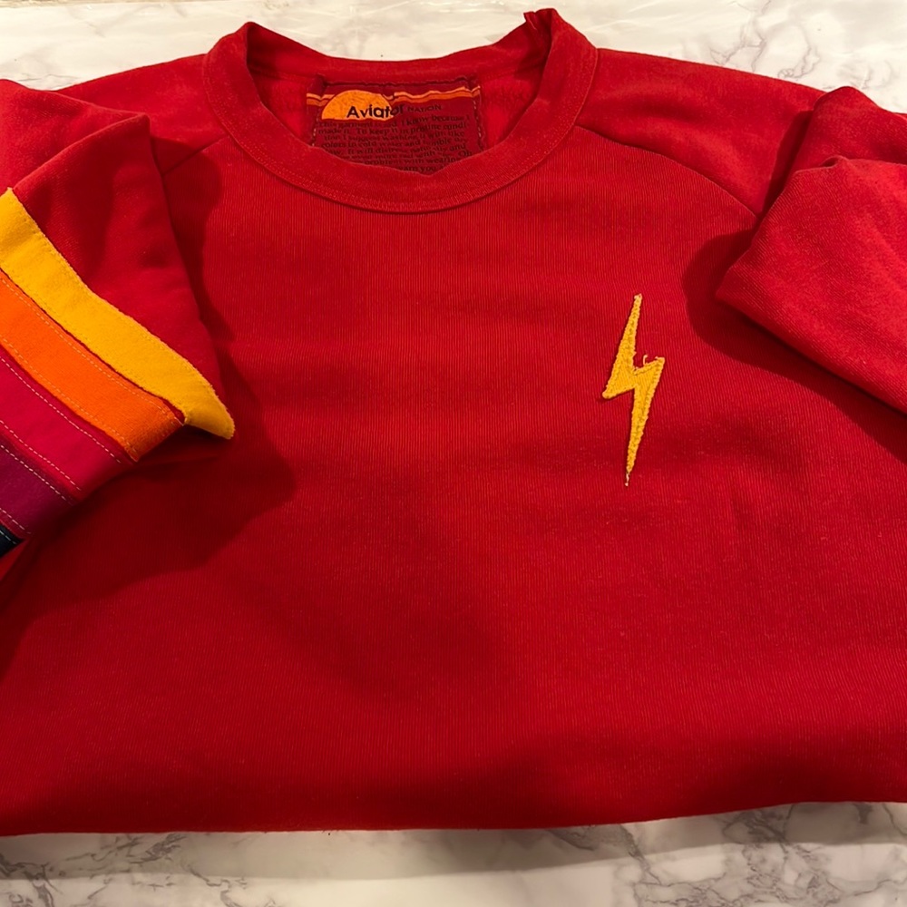 Cozy Red Aviator Nation Sweatshirt
